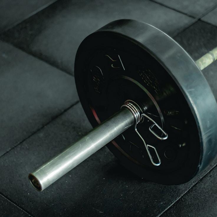 Professional gym with weight equipment